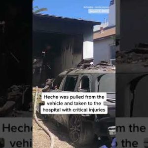 Actress #AnneHeche Is In Stable Condition After Her Car Into A Los Angeles Home