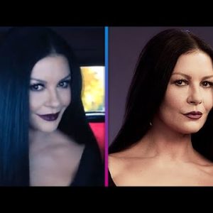 Catherine Zeta-Jones TRANSFORMS Into Morticia Addams for 'Wednesday'