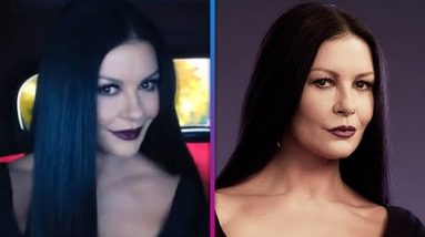 Catherine Zeta-Jones TRANSFORMS Into Morticia Addams for 'Wednesday'