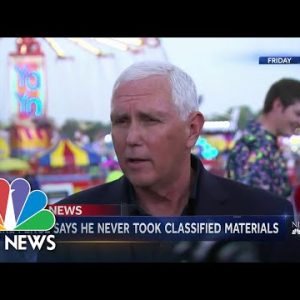 Mike Pence Tells AP He Never Took Classified Material While In Office
