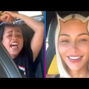 North West SCREAMS at Kim Kardashian During Carpool Singalong