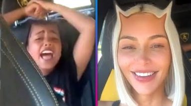 North West SCREAMS at Kim Kardashian During Carpool Singalong