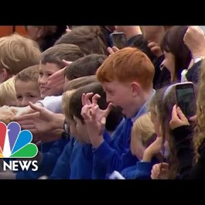Watch: Schoolboy's Reaction After Shaking Hands With Both Charles And Camilla