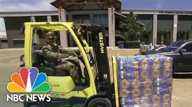 National Guard Helping To Distribute Clean Water In Jackson, Mississippi