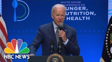 Biden Discusses National Strategy To End Hunger In America By 2030