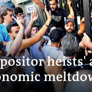 Depositors storm Lebanon banks as currency value plummets 90% | DW News