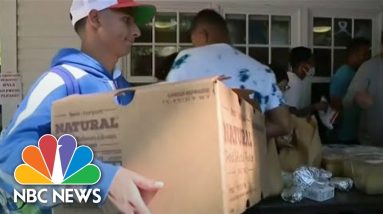 Martha's Vineyard Residents Volunteer To Help As Stranded Migrants Are Moved To Cape Cod Base