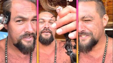 Jason Momoa SHAVES His Head!