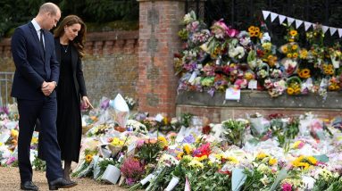 Prince William and Kate Middleton Visit Memorial for Queen Elizabeth