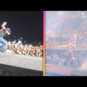 Tim McGraw and Post Malone FALL on Stage