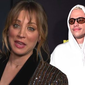 Kaley Cuoco ROASTS Pete Davidson's Wardrobe at Meet Cute Premiere (Exclusive)