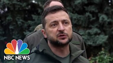 Zelenskyy Visits Ukrainian Territory Recently Retaken From Russia