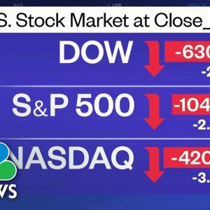 U.S. Markets Drop After September Jobs Data Point To More Fed Rate Hikes