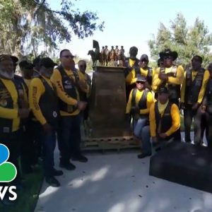 Buffalo Soldier Statue's 1,000 Mile Journey To Florida