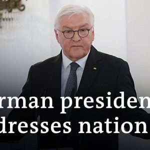 German president Frank-Walter Steinmeier calls for unity in face of crisis | DW News