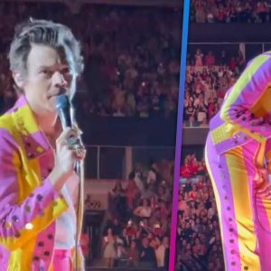 Harry Styles REACTS to Being Hit in the Crotch on Stage