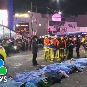 Families And Friends Still Searching For Loved Ones After Halloween Stampede In Seoul