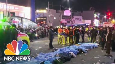 Families And Friends Still Searching For Loved Ones After Halloween Stampede In Seoul