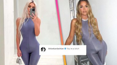 Khloé Kardashian TROLLS Kim for Posing in Same Bodysuit