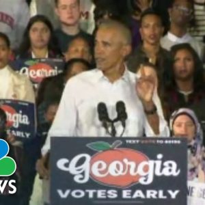 Obama Takes Moment Of Silence For Paul Pelosi At Atlanta Rally