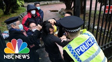 Pro-Democracy Protester Beaten Up At Chinese Consulate In U.K.