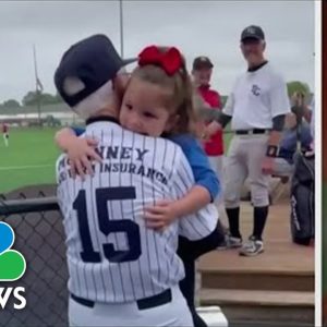 Grandchildren Surprise Grandfather At Baseball Tournament Dedicated To His Late Wife