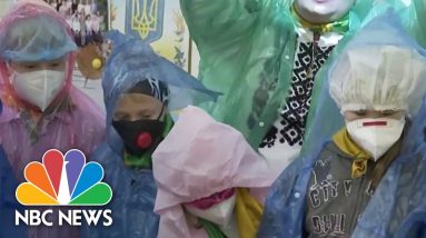 Ukrainian Elementary School Conducts Nuclear Threat Safety Drills