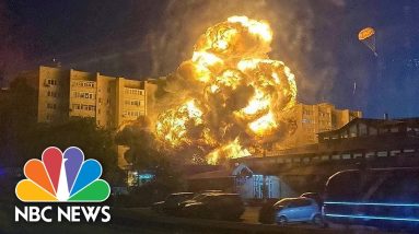 Video Shows Russian Warplane Crashing Into Apartment Courtyard