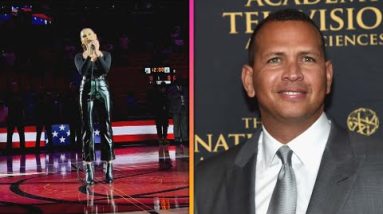Alex Rodriguez in Awe Over 17-Year-Old Daughter Singing National Anthem at NBA Game
