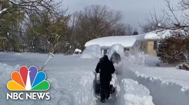 Almost Seven Feet Of Snow Hits Western New York