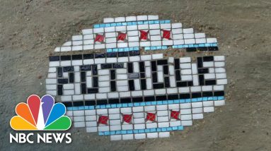 Artist Transforms Potholes Into Mosaic Pieces