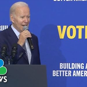 Biden Rails Against Record Oil Profits, Touts Economic Growth In Campaign Speech