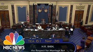 Senate Votes To Pass Respect For Marriage Act