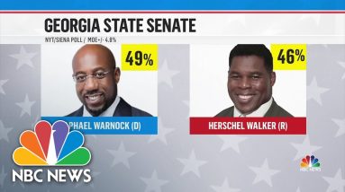 Tight Senate Race Between Georgia Candidates Walker And Warnock