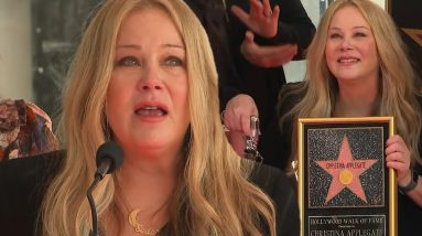 Watch Christina Applegate's Emotional Walk of Fame Speech