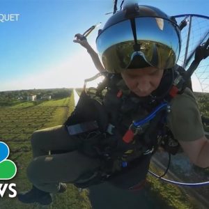 Watch: Paraglider Flies In To Help Rescue Stranded Florida Woman