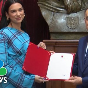 Watch: Singer Dua Lipa Receives Albanian Citizenship