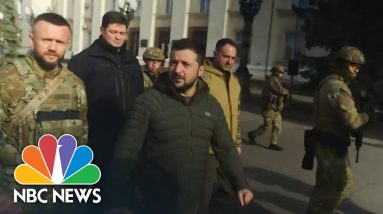 Zelenskyy Visits Liberated City Of Kherson