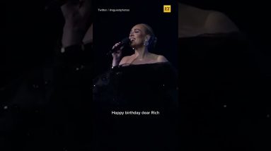 Adele Sings Boyfriend Rich Paul Happy Birthday #shorts