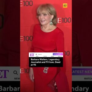 Barbara Walters, Legendary Journalist and TV Icon, Dead at 93 #shorts