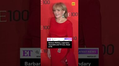 Barbara Walters, Legendary Journalist and TV Icon, Dead at 93 #shorts