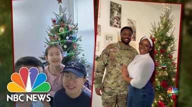 Handing Free Christmas Trees To Military Families