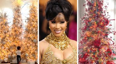 Inside Cardi B's Extravagant Christmas Decor