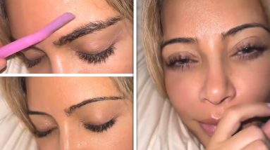 North West SHAVES OFF Kim Kardashian’s Eyebrows in TikTok PRANK!