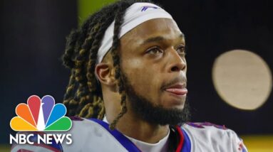Damar Hamlin speaks with Bills teammates from hospital