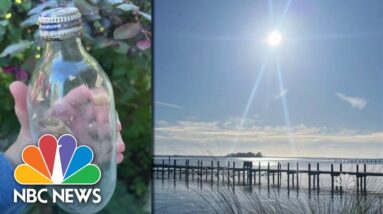 Family connects with message in a bottle writer decades later