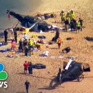 Four killed after helicopters collide on Australia's Gold Coast