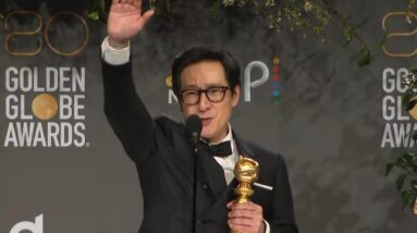 Golden Globes 2023 | Ke Huy Quan (Full Backstage)