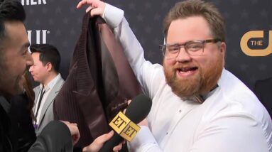 Paul Walter Hauser Finds a SURPRISE in Custom Critics Choice Awards Look (Exclusive)