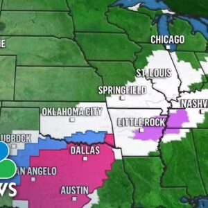Icy blast expected from Texas to West Virginia